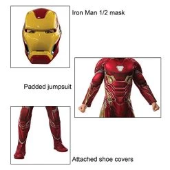 Rubie's Official Marvel Avengers Endgame Iron Man Deluxe Costume, Adult Superhero Fancy Dress -Rubie's Shop 41Te94x1jIL 1