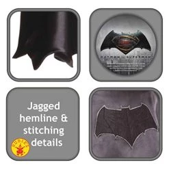 Rubie's Official Black Batman Cape Kids Superhero Fancy Dress Boys Childrens Costume Accessory -Rubie's Shop 41TegP9RziL