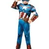 Rubie's Official Marvel Avengers Captain America Deluxe Childs Costume, Kids Superhero Fancy Dress -Rubie's Shop 41U6ZrYWwWL 1
