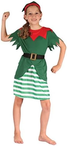 Bristol Novelty CC564 Santa Helper Girl Costume (Small), Approx Age 3 -5 Years, Santa Helper Girl Costume (S) 5 Bristol Novelty CC564 Santa Helper Girl Costume (Small), Approx Age 3 -5 Years, Santa Helper Girl Costume (S) - Image 3