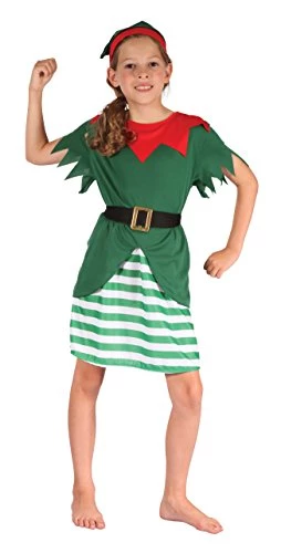 Bristol Novelty CC564 Santa Helper Girl Costume (Small), Approx Age 3 -5 Years, Santa Helper Girl Costume (S) 3 Bristol Novelty CC564 Santa Helper Girl Costume (Small), Approx Age 3 -5 Years, Santa Helper Girl Costume (S)
