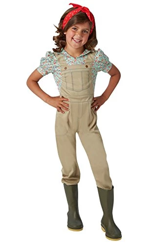 Rubie's Official WW2 Land Girl Costume Girls 3 Rubie's Official WW2 Land Girl Costume Girls