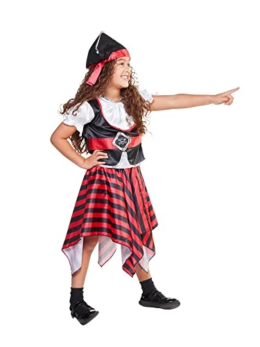 Rubie's Official Little Lass Pirate Costume, Girls Fancy Dress 4 Rubie's Official Little Lass Pirate Costume, Girls Fancy Dress - Image 2