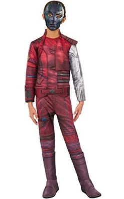 Rubie's Official Marvel Avengers Endgame Nebula Deluxe Childs Costume, Kids Superhero Fancy Dress