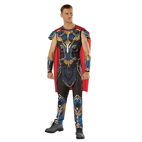 Rubie's Official Marvel Thor Love And Thunder Movie, Thor Deluxe Mens Costume, Adult Fancy Dress 3 Rubie's Official Marvel Thor Love And Thunder Movie, Thor Deluxe Mens Costume, Adult Fancy Dress