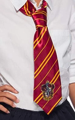 Rubie's Official Harry Potter Gryffindor Deluxe Tie, Costume Accessory Adults / Childs One Size Age 6 Years -Rubie's Shop 41XEZIXURUL