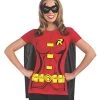 Rubie's Official DC Comics Robin Ladies Dress Up Kit, Super Hero Tshirt Top, Cape & Mask 1 Rubie's Official DC Comics Robin Ladies Dress Up Kit, Super Hero Tshirt Top, Cape & Mask -Rubie's Shop 41Y4mvHIoRL 3