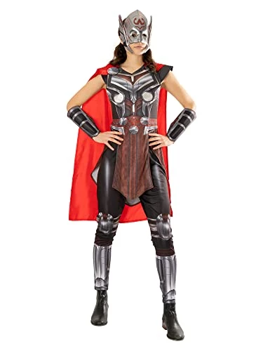 Rubie's Official Marvel Thor Love And Thunder Movie, Mighty Thor Ladies Deluxe Costume, Adult Fancy Dress 3 Rubie's Official Marvel Thor Love And Thunder Movie, Mighty Thor Ladies Deluxe Costume, Adult Fancy Dress