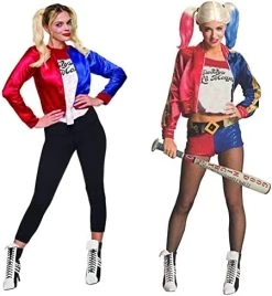 Rubie's Official DC Comics Suicide Squad, Harley Quinn Joker Ladie's Costume Kit, Womens Super Villain Fancy Dress -Rubie's Shop 41ZZxB0YUML. AC 2