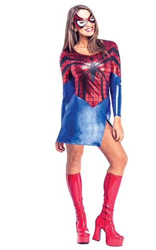 Rubie's Official Marvel Spider-Girl Dress Adult Costume, Superhero Fancy Dress 3 Rubie's Official Marvel Spider-Girl Dress Adult Costume, Superhero Fancy Dress