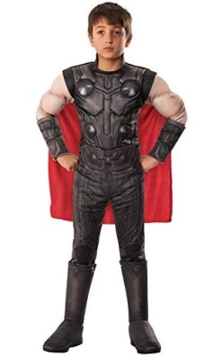 Rubie's Official Marvel Avengers Endgame Thor Deluxe Childs Costume, Kids Superhero Fancy Dress