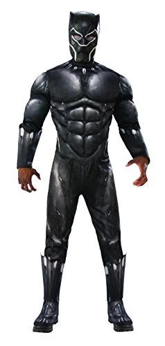 Rubie's Official Marvel Black Panther Movie Deluxe Costume, Adult Superhero Fancy Dress