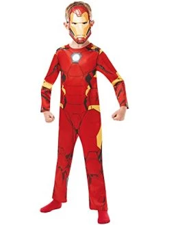 Rubie's Official Marvel Avengers Iron Man Classic Childs Costume, Kids Superhero Fancy Dress
