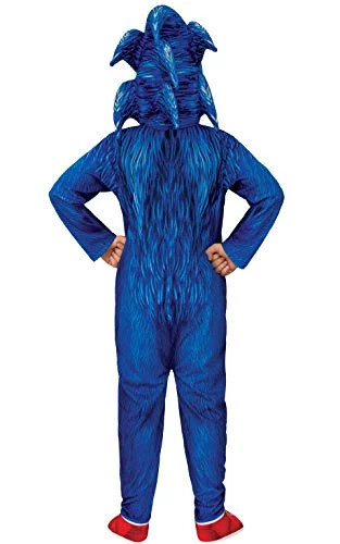 Official Rubie's Sonic The Hedgehog Movie, Sonic Deluxe Childs Costume 4 Official Rubie's Sonic The Hedgehog Movie, Sonic Deluxe Childs Costume - Image 2