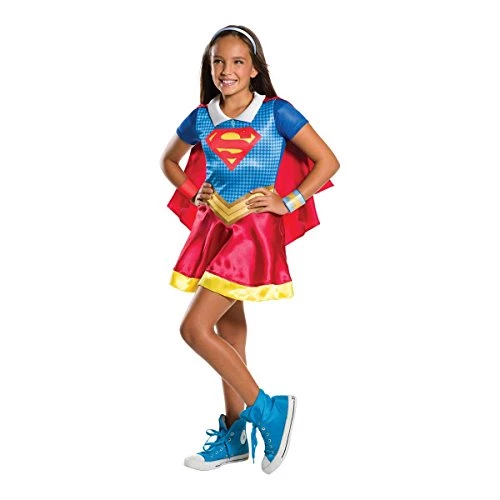 Rubie's Official DC Super Hero Girl's Supergirl Costume, Kids Fancy Dress 3 Rubie's Official DC Super Hero Girl's Supergirl Costume, Kids Fancy Dress