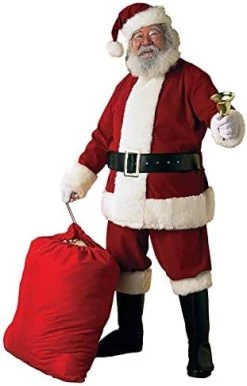 Rubie's Adult Deluxe Ultra Velvet Santa Suit With Gloves -Rubie's Shop 41cb80sbmLL. AC 1