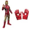 Rubie's Official Avengers Endgame Iron Man, Deluxe Child Costume - Medium, Age 5-7, Height 132 Cm & Official Marvel Avengers Assemble Iron Man Child Gloves,- One Size, Red -Rubie's Shop 41cv4F8dm6L