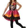 Rubie's Official Sugar Skull Day Of The Dead Halloween Girls Costume