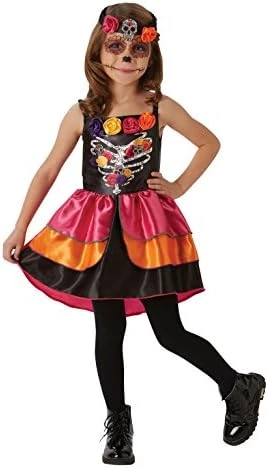 Rubie's Official Sugar Skull Day Of The Dead Halloween Girls Costume 6 Rubie's Official Sugar Skull Day Of The Dead Halloween Girls Costume - Image 4