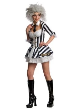 Rubie's Official Miss Beetlejuice Secret Wishes Adult Costume, Halloween Sexy Outfit