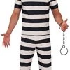 Rubie's Official Men's Prisoner, Adult Costume - Medium/Standard Size 2 Rubie's Official Men's Prisoner, Adult Costume - Medium/Standard Size -Rubie's Shop 41g98lGEi3L