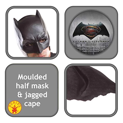 Rubie's Herren V Superman: Dawn Of Justice Batman Umhang Mit Maske 4 Rubie's Herren V Superman: Dawn Of Justice Batman Umhang Mit Maske - Image 2