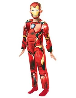 Rubie's Official Marvel Avengers Iron Man Deluxe Childs Costume, Kids Superhero Fancy Dress
