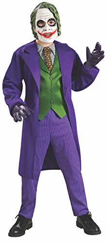 Rubie's Official DC Comics Joker Deluxe Child's Costume, Batman Super Villain