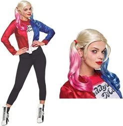 Rubie's Official DC Comics Suicide Squad, Harley Quinn Joker Ladie's Costume Kit, Womens Super Villain Fancy Dress -Rubie's Shop 41iE6kzNRiL. AC