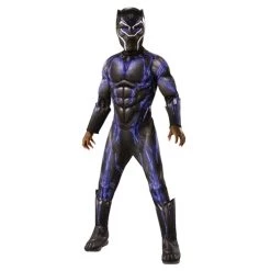 Rubie's Official Avengers Black Panther Battle Suit, Deluxe Child Costume, Kids Superhero Fancy Dress