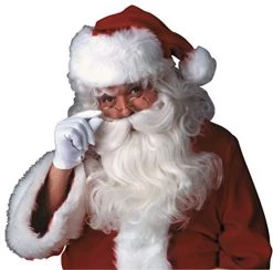 Rubie's Official Feature Santa Beard And Wig Set Christmas Adult (One Size)