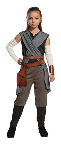 Rubie's Official Disney Star Wars The Last Jedi Rey Girls Costume, Kids Fancy Dress