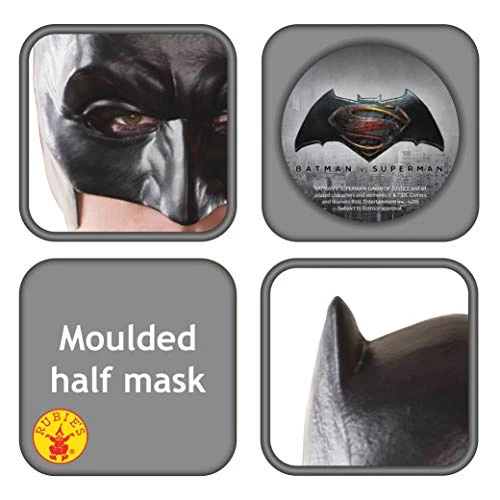 Rubie's Men's Batman V Superman: Dawn Of Justice Adult Half Mask 4 Rubie's Men's Batman V Superman: Dawn Of Justice Adult Half Mask - Image 2