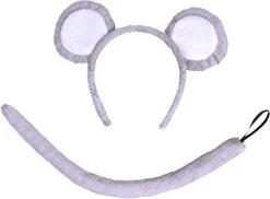 Bristol Novelty DS157 Ears And Tail Mouse Costume Set, Unisex-Child, Grey, One Size -Rubie's Shop 41oDuGaN1IL. AC