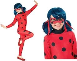 Rubie's Official Miraculous Ladybug Childs Costume And Eye Mask, Superhero Fancy Dress -Rubie's Shop 41osTT9hjzL. AC