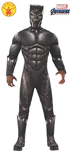 Rubie's Official Avengers Endgame Black Panther Deluxe Costume, Adult Superhero Fancy Dress 4 Rubie's Official Avengers Endgame Black Panther Deluxe Costume, Adult Superhero Fancy Dress - Image 2