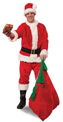 Rubie's Adult Regency Plush Santa Suit With Gloves -Rubie's Shop 41pHBp5Of L