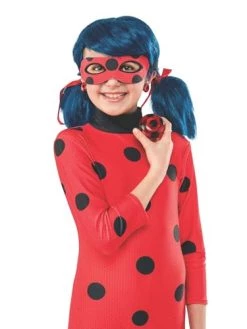 Rubie's Official Miraculous Ladybug Childs Clip-on Earrings And Yo-Yo Set, Fancy Dress Accessory Set