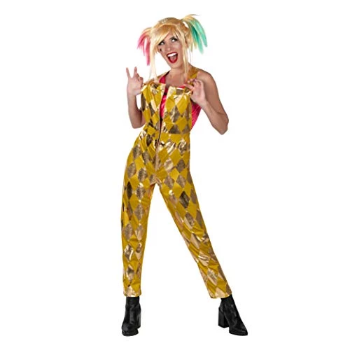 Official Rubie's DC Comic Harley Quinn Gold Jumpsuit Costume 3 Official Rubie's DC Comic Harley Quinn Gold Jumpsuit Costume