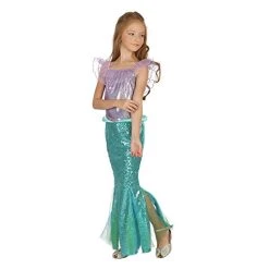 Bristol Novelty Mermaid Dress, Girls, Green, Purple