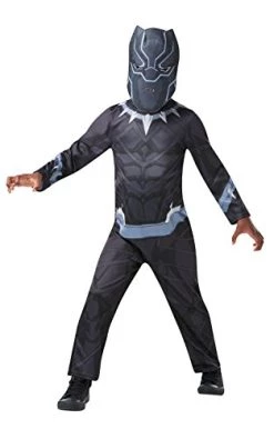 Rubie's Official Marvel Avengers Black Panther Classic Childs Costume, Kids Superhero Fancy Dress