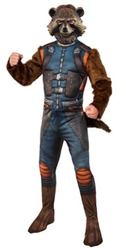 Rubie's Official Marvel Avengers Endgame Rocket Raccoon Deluxe Costume, Adult Superhero Fancy Dress