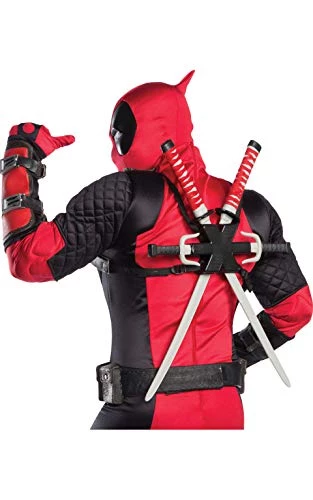 Rubie's Official Marvel Deadpool Grand Heritage Costume, Adult Premium Superhero Fancy Dress 4 Rubie's Official Marvel Deadpool Grand Heritage Costume, Adult Premium Superhero Fancy Dress - Image 2
