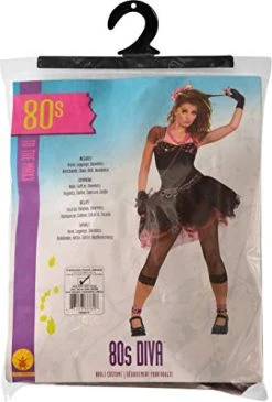Generique - 80s Diva Costume For Women, One Size Fits All (UK Dress Size 10-12) -Rubie's Shop 41sW2gspHWL
