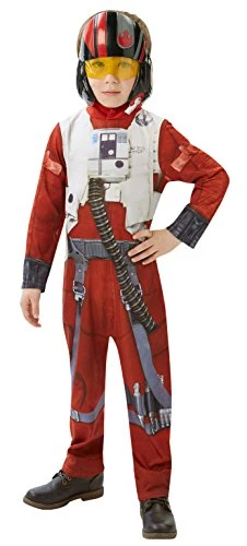 Rubie's Official Disney Star Wars Poe X-Wing Fighter Classic Child Costume, Kids Fancy Dress