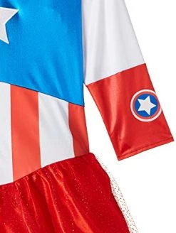 Rubie's Official Marvel Avengers Captain America Metallic Dress Childs Costume, Kids Superhero Fancy Dress 9 Rubie's Official Marvel Avengers Captain America Metallic Dress Childs Costume, Kids Superhero Fancy Dress -Rubie's Shop 41svUYZ2JsL 2