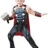 Rubie's Official Marvel Avengers Thor Deluxe Childs Costume, Kids Superhero Fancy Dress -Rubie's Shop 41t3GEPoxL