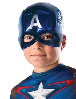 Rubie's 39217NS Marvel Avengers Captain America Deluxe Child's Mask Costume Accessory, Boys, One Size -Rubie's Shop 41ttLSM8MoL