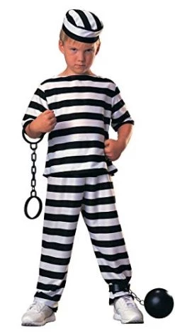 Rubie's Official Haunted House Prisoner Costume, Convict Boys Fancy Dress