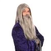 Bristol Novelty BW660 Wizard Wig And Long Beard, White, One Size -Rubie's Shop 41x72cP5uL
